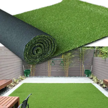 Artificial Grass Turf Area Rug Size 6FT X 14FT